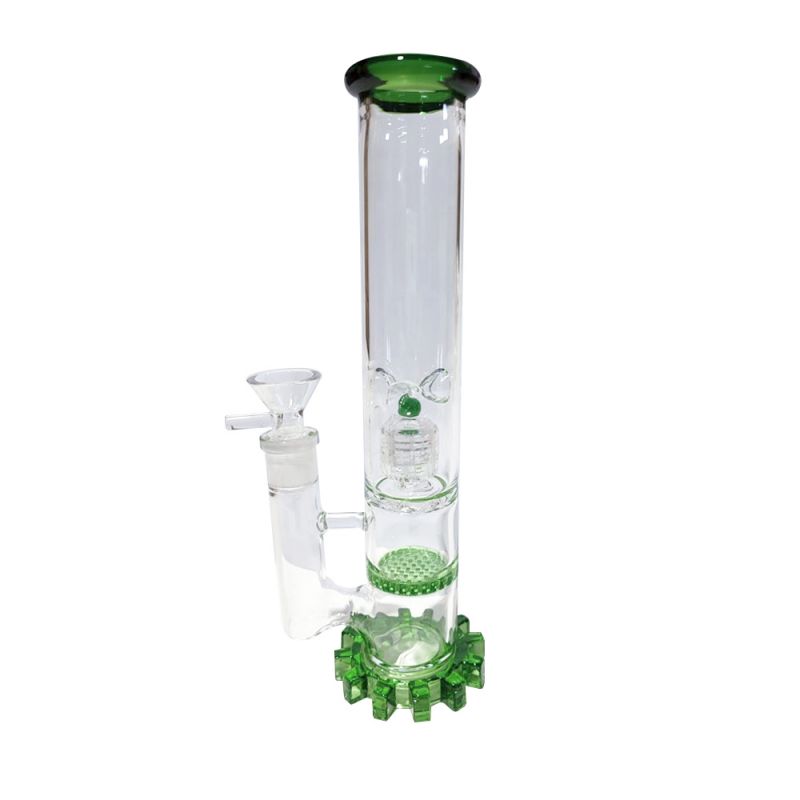 BONG GEAR GREEN GLASS