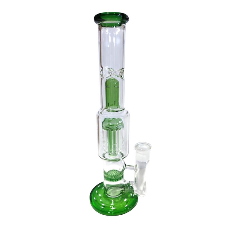 BONG ICE BAKER GREEN GLASS