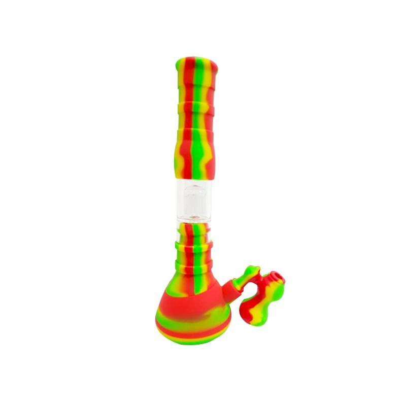 BONG SILICONA BIG WATER PIPE Rojo