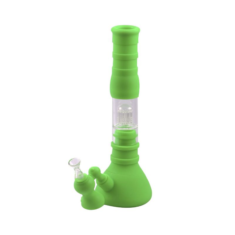 BONG SILICONA BIG WATER PIPE Verde