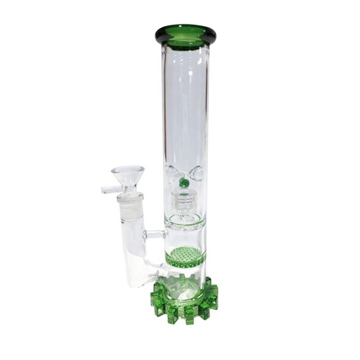 [s013] BONG GEAR GREEN GLASS